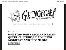 Tablet Screenshot of grungecake.com